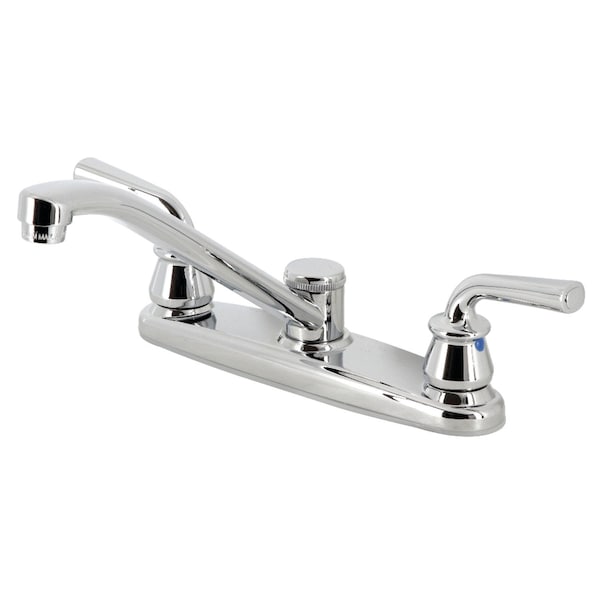 Kingston Brass 8" Centerset Kitchen Faucet, Polished Chrome KB271RXL - main